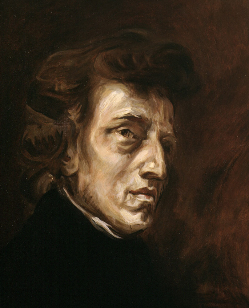 Ferdinand Victor Eugène Delacroix, "Portret Fryderyka Chopina", fot. Jan Morek / Forum